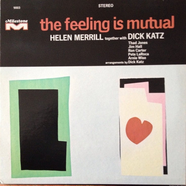 Helen Merrill - The Feeling Is Mutual (Vinyl, LP, Album, Reissue) Very Good (VG) / Good Plus (G+)