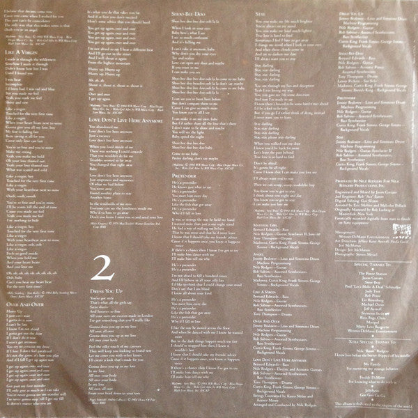 Madonna - Like A Virgin (Vinyl, LP, Album) Very Good Plus (VG+) / Good Plus (G+)
