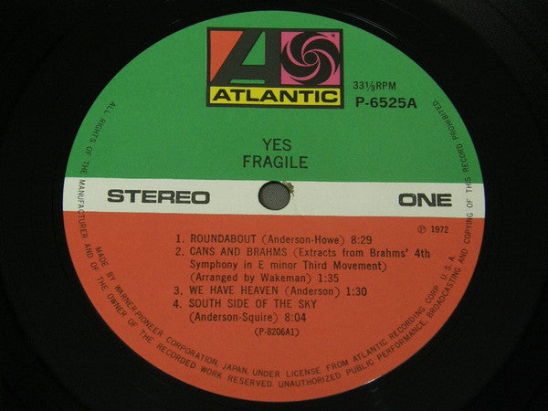 Yes - Fragile (Vinyl, LP, Album, Limited Edition, Reissue)