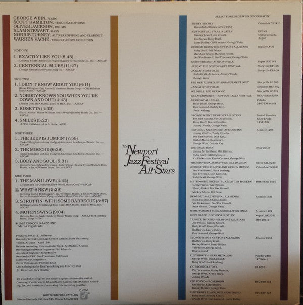 The Newport Jazz Festival All-Stars - The Newport Jazz Festival All-Stars (2xVinyl, LP, Album) Very Good (VG) / Very Good Plus (VG+)