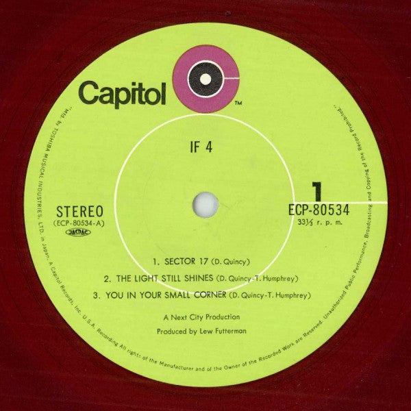 IF (6) - IF 4 (Vinyl, LP, Album) Very Good (VG) / Good Plus (G+)