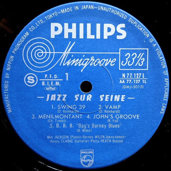 Milt Jackson - Jazz Sur Seine (Vinyl, LP, Album, Limited Edition, Reissue) Very Good Plus (VG+) / Very Good Plus (VG+)