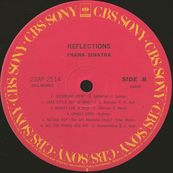 Frank Sinatra - Reflections (Vinyl, LP, Compilation, Reissue, Mono) Near Mint (NM or M-) / Near Mint (NM or M-)