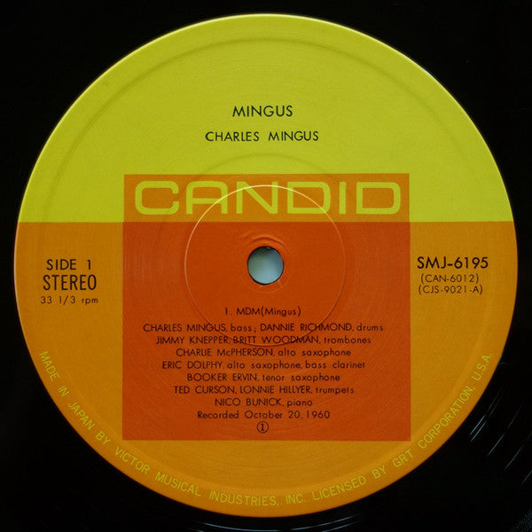 Charles Mingus - Mingus (Vinyl, LP, Album, Reissue, Stereo) Very Good Plus (VG+) / Very Good (VG)