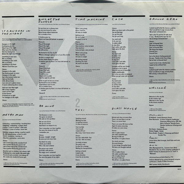 Peter Baumann - Strangers In The Night (Vinyl, LP, Album) Very Good Plus (VG+) / Near Mint (NM or M-)