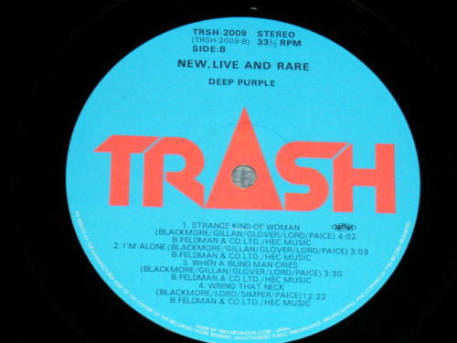 Deep Purple - New, Live And Rare (Vinyl, LP, Compilation) Very Good Plus (VG+) / Very Good Plus (VG+)