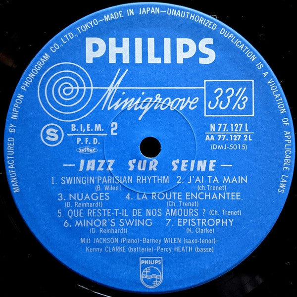 Milt Jackson - Jazz Sur Seine (Vinyl, LP, Album, Limited Edition, Reissue) Very Good Plus (VG+) / Very Good Plus (VG+)