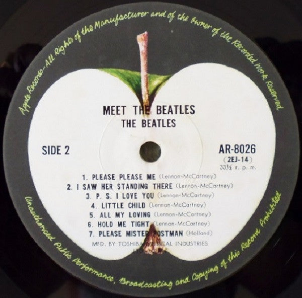 The Beatles - Meet The Beatles! (Vinyl, LP, Album, Reissue, Mono)