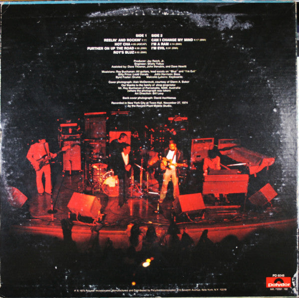 Roy Buchanan - Live Stock (Vinyl, LP, Album, Stereo) Very Good Plus (VG+) / Very Good Plus (VG+)