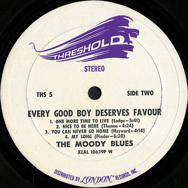 The Moody Blues - Every Good Boy Deserves Favour (Vinyl, LP, Album, Stereo) Very Good (VG) / Good (G)