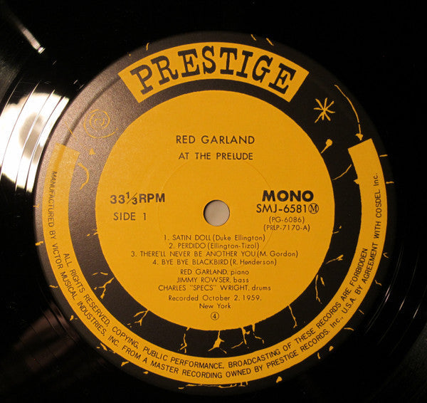 Red Garland - At The Prelude (Vinyl, LP, Album, Reissue, Mono)