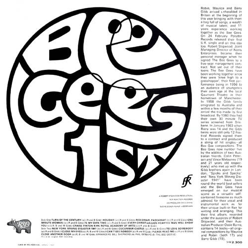 Bee Gees - Bee Gees' 1st = The Bee Gees First (Vinyl, LP, Album, Reissue, Stereo) Very Good Plus (VG+) / Very Good Plus (VG+)
