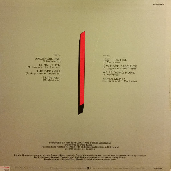 Montrose (2) - Paper Money (Vinyl, LP, Album, Stereo)