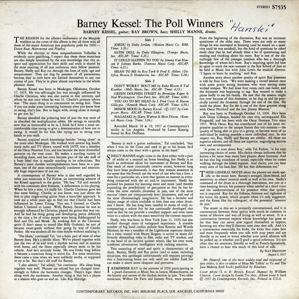 The Poll Winners - The Poll Winners (Vinyl, LP, Album, Stereo)
