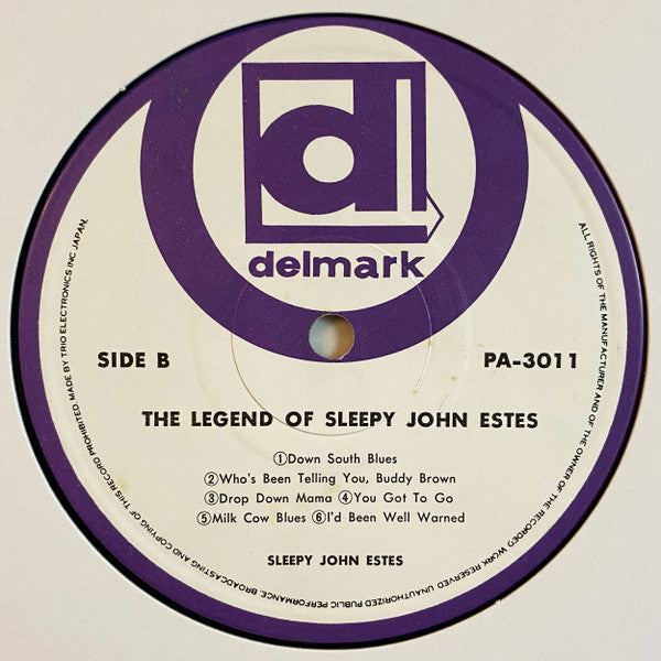 Sleepy John Estes - The Legend Of Sleepy John Estes (Vinyl, LP, Alb...