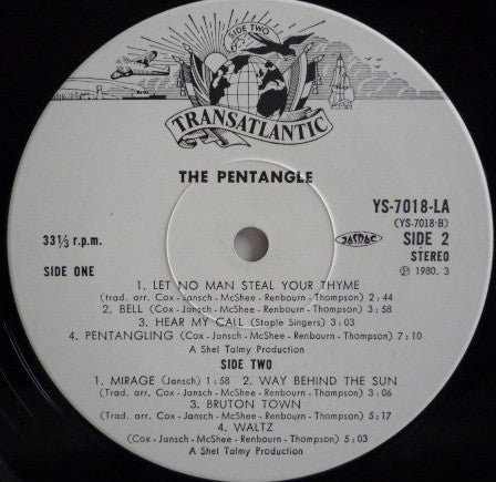 Pentangle - The Pentangle (Vinyl, LP, Album, Reissue) Very Good (VG) / Good Plus (G+)