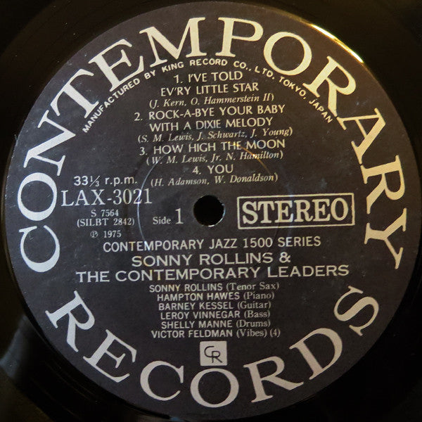 Sonny Rollins - Sonny Rollins And The Contemporary Leaders (Vinyl, ...