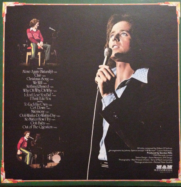 Gilbert O'Sullivan - Gilbert O'Sullivan Greatest Hits (Vinyl, LP, Compilation) Very Good Plus (VG+) / Good Plus (G+)