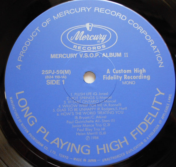 Various - Mercury 40th Anniversary VSOP Album (4xVinyl, Vinyl, Box Set, LP, Album, Numbered, Stereo, Mono, 7", Stereo) Near Mint (NM or M-) / Very Good Plus (VG+)