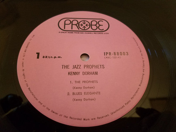 Kenny Dorham And The Jazz Prophets - Vol. 1 (Vinyl, LP, Album) Very Good Plus (VG+) / Very Good Plus (VG+)
