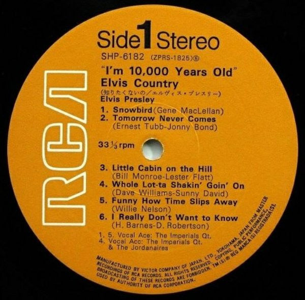 Elvis Presley - Elvis Country (I'm 10,000 Years Old) (Vinyl, LP, Al...