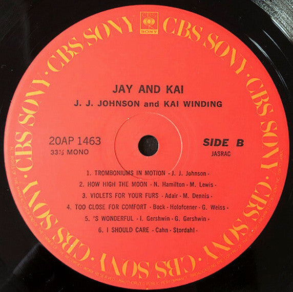 J.J. Johnson - Jay And Kai (Vinyl, LP) Near Mint (NM or M-) / Very Good (VG)