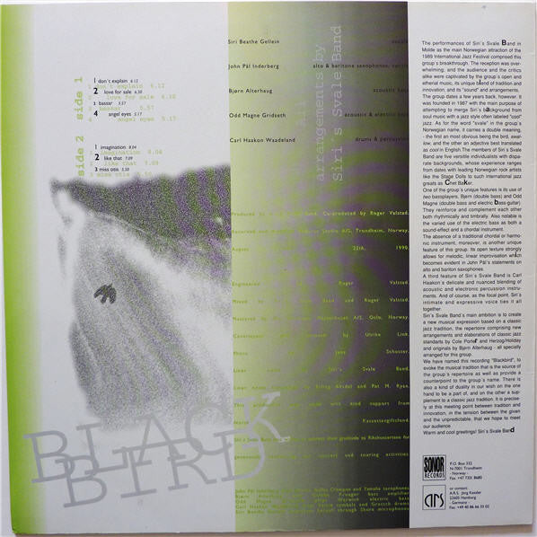 Siri's Svale Band - Blackbird (Vinyl, LP, Album) Very Good Plus (VG+) / Very Good Plus (VG+)