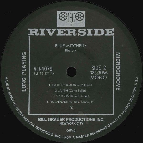 Blue Mitchell - Big 6 (Vinyl, LP, Album, Reissue) Near Mint (NM or M-) / Very Good Plus (VG+)
