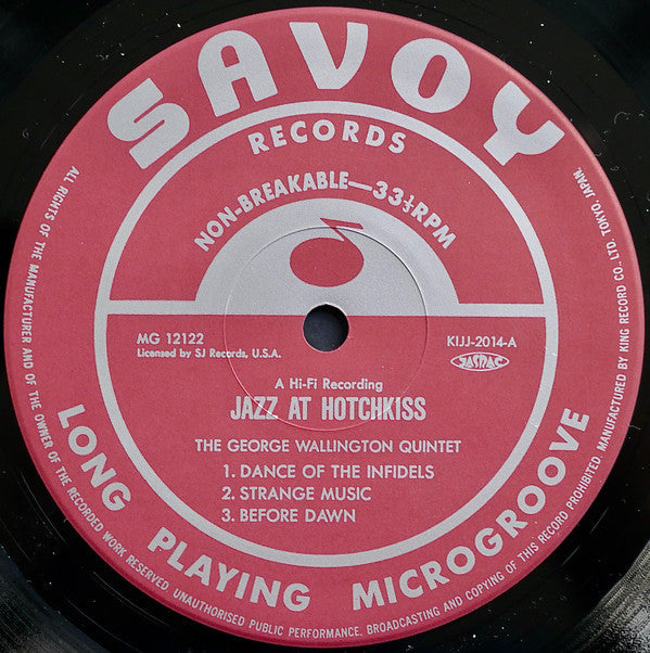 George Wallington Quintet - Jazz At Hotchkiss (Vinyl, LP, Album, Re...