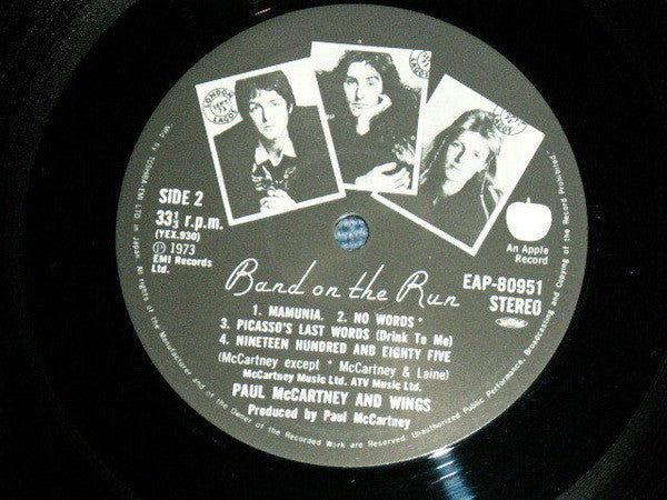 Wings (2) - Band On The Run (Vinyl, LP, Album, Stereo)