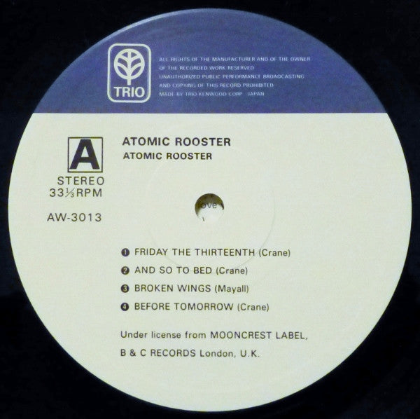 Atomic Rooster - Atomic Rooster (Vinyl, LP, Album, Reissue)
