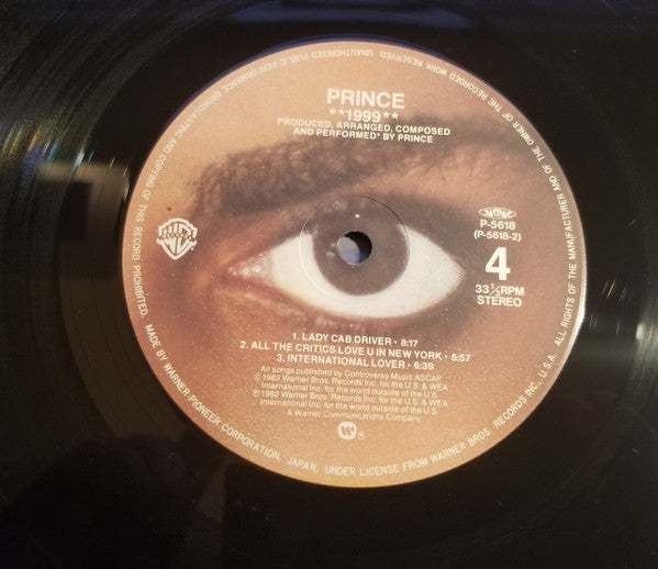 Prince - 1999 (Vinyl, LP, Album, Stereo)