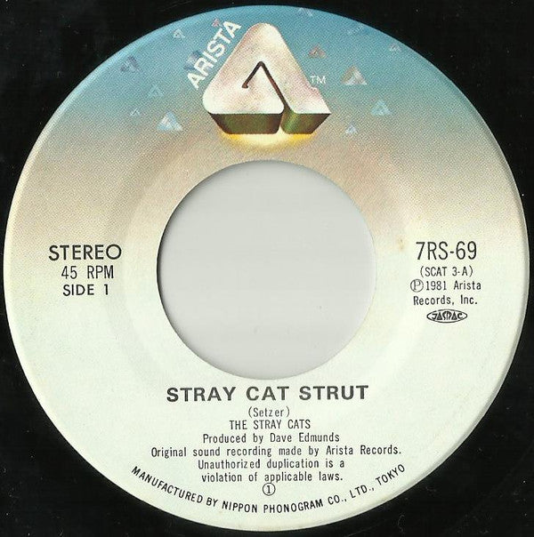Stray Cats - Stray Cat Strut (Vinyl, 7", 45 RPM, Single, Stereo) Very Good (VG) / Good Plus (G+)