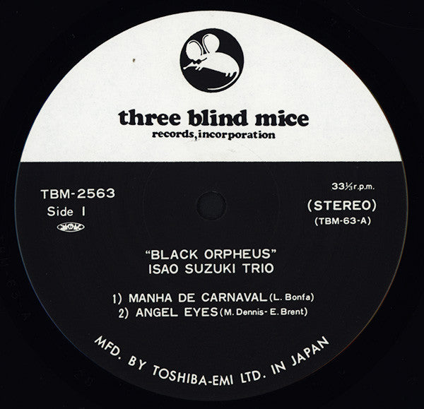 Isao Suzuki Trio - Black Orpheus (Vinyl, LP, Album, Reissue) Near Mint (NM or M-) / Near Mint (NM or M-)
