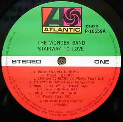 The Wonder Band - Stairway To Love (Vinyl, LP, Album) Very Good Plus (VG+) / Good Plus (G+)