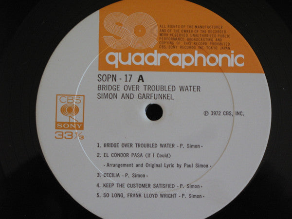 Simon & Garfunkel - Bridge Over Troubled Water (Vinyl, LP, Album, R...