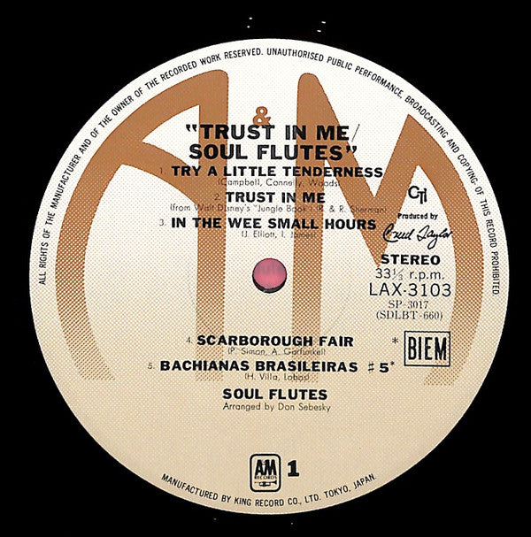 Soul Flutes - Trust In Me (Vinyl, LP, Album, Limited Edition, Reissue)