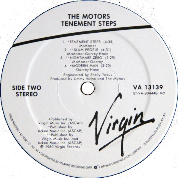 The Motors - Tenement Steps (Vinyl, LP, Album) Very Good Plus (VG+) / Very Good Plus (VG+)