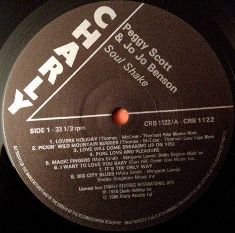 Peggy Scott & Jo Jo Benson - Soul Shake (Vinyl, LP, Compilation) Very Good (VG) / Good (G)