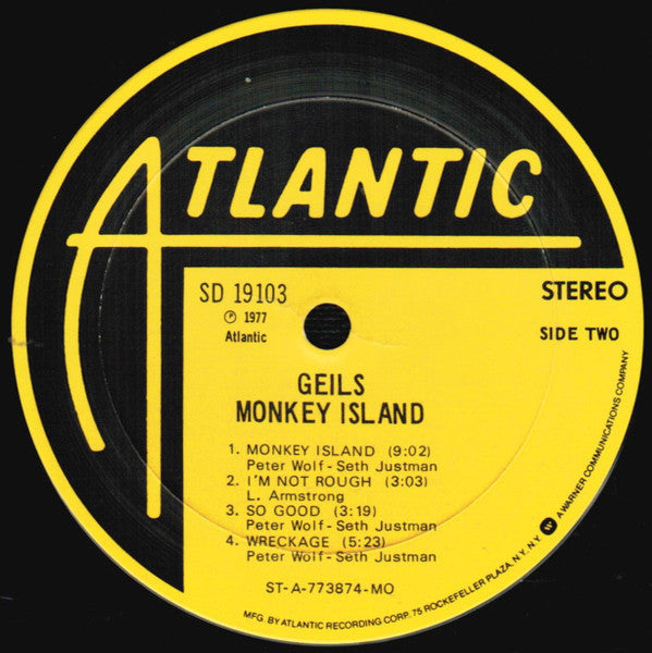The J. Geils Band - Monkey Island (Vinyl, LP, Album, Stereo) Very Good (VG) / Very Good (VG)