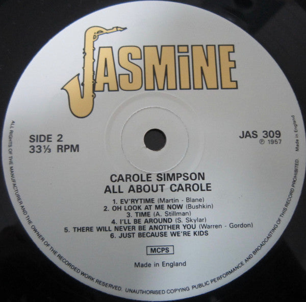 Carole Simpson - All About Carole (Vinyl, LP, Reissue)