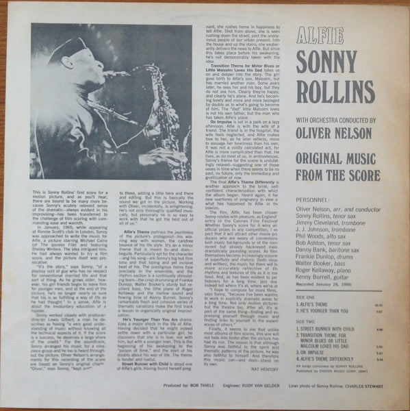 Sonny Rollins - Original Music From The Score "Alfie" (Vinyl, LP, A...