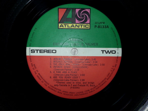 Emerson, Lake & Palmer - Tarkus (Vinyl, LP, Album, Reissue) Very Good (VG) / Very Good Plus (VG+)