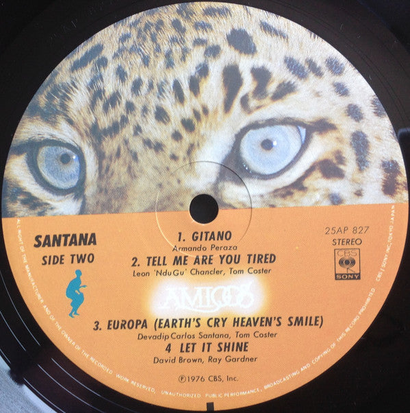 Santana - Amigos (Vinyl, LP, Album, Reissue, Stereo)