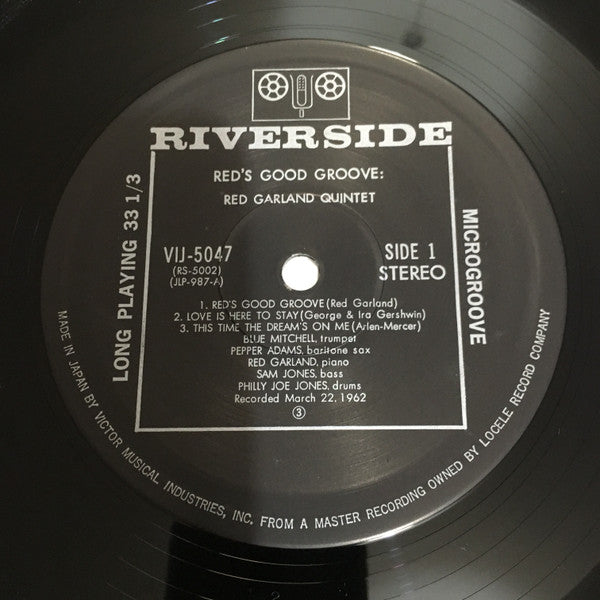 The Red Garland Quintet - Red's Good Groove (Vinyl, LP, Album, Limited Edition, Reissue, Stereo) Very Good (VG) / Very Good (VG)