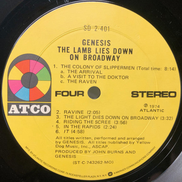Genesis - The Lamb Lies Down On Broadway (2xVinyl, LP, Album, Repress) Very Good Plus (VG+) / Good Plus (G+)