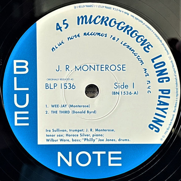 J.R. Monterose - J.R. Monterose (2xVinyl, 12", 45 RPM, Album, Limited Edition, Reissue, Mono) Very Good Plus (VG+) / Near Mint (NM or M-)