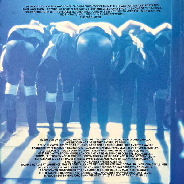 Peter Gabriel - Plays Live (Vinyl, LP, Album)