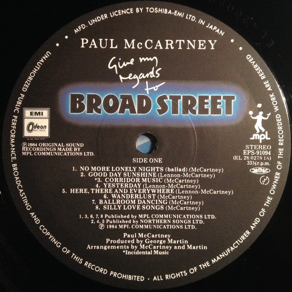 Paul McCartney - Give My Regards To Broad Street (Vinyl, LP, Album)