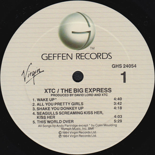 XTC - The Big Express (Vinyl, LP, Album) Very Good Plus (VG+) / Very Good Plus (VG+)